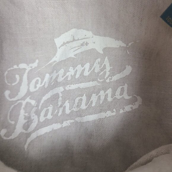 Tommy Bahama Shirt Mens X-Large Beige  Linen Button Up Short Sleeve Beach - Picture 2 of 8